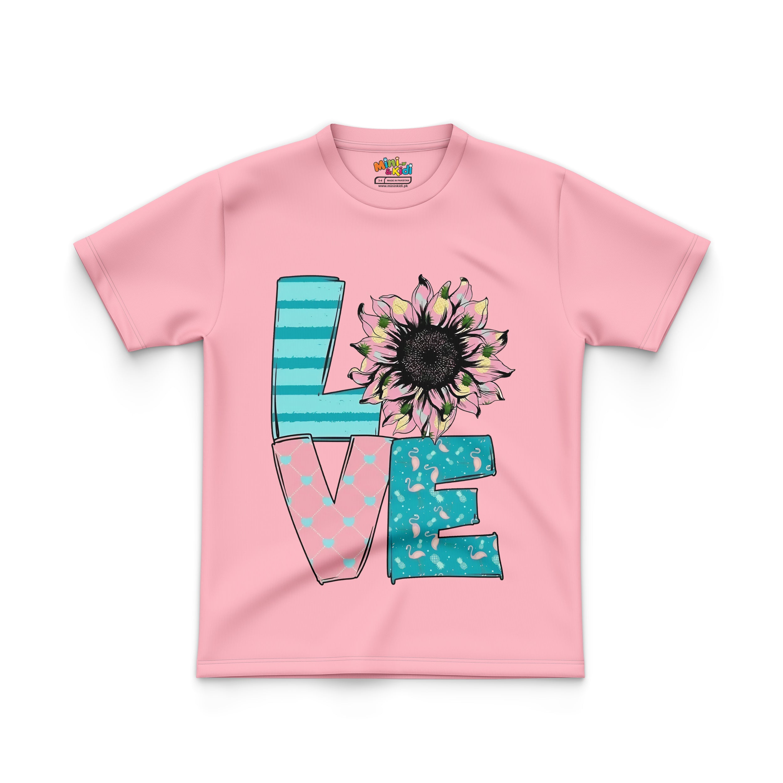 Sunflower-adorned "LOVE"