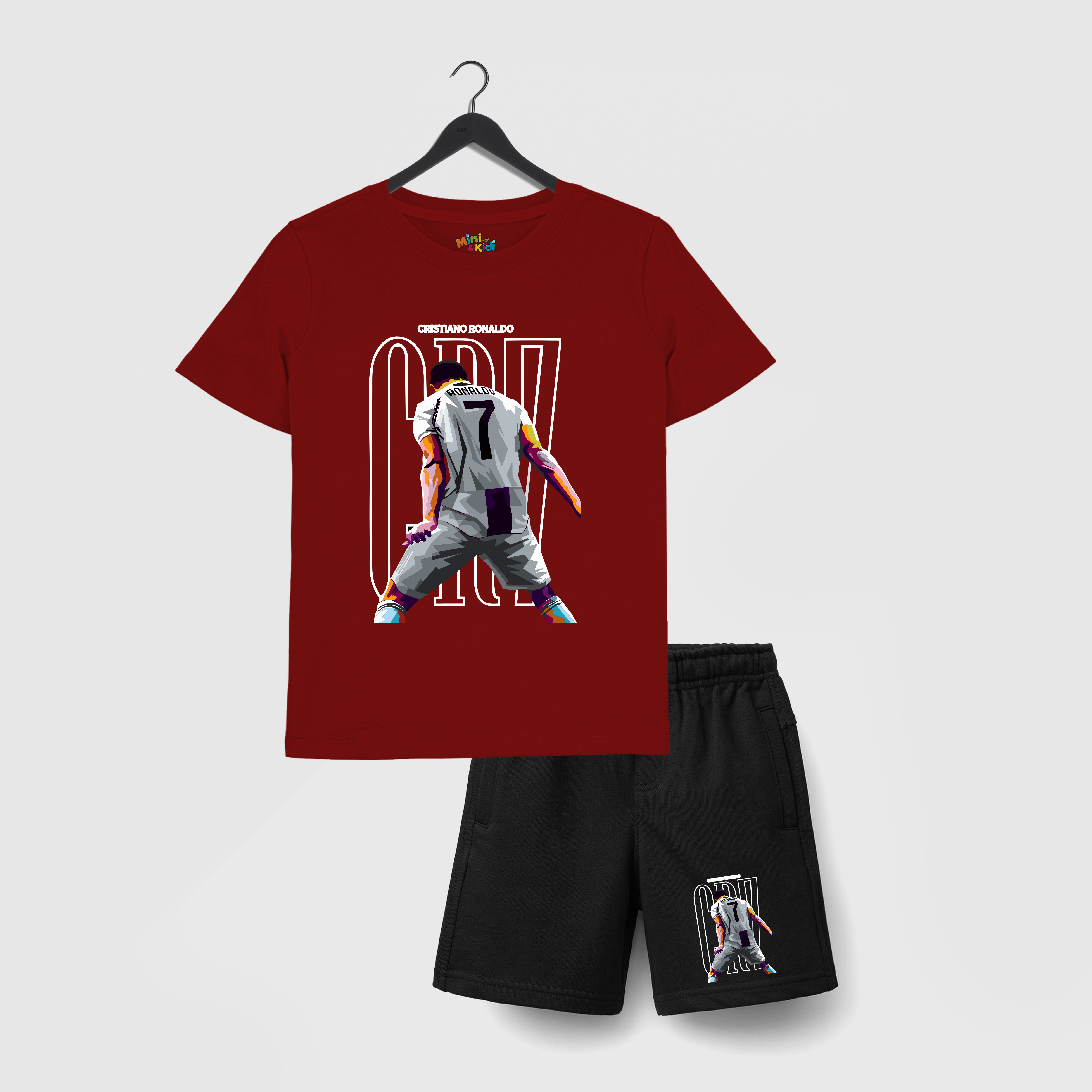 Cristiano Ronaldo CR7 Kids T-Shirt and Shorts Set