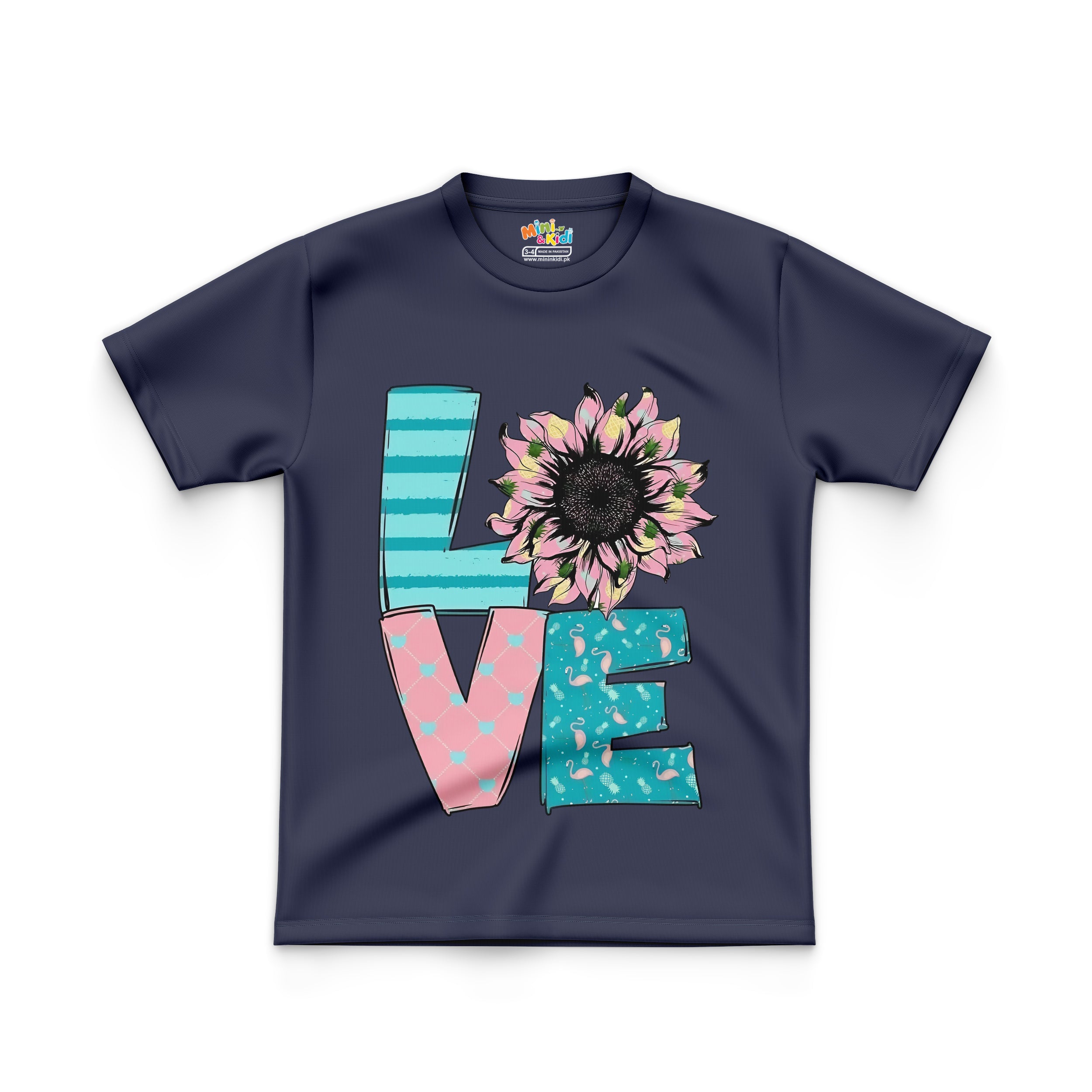 Sunflower-adorned "LOVE"