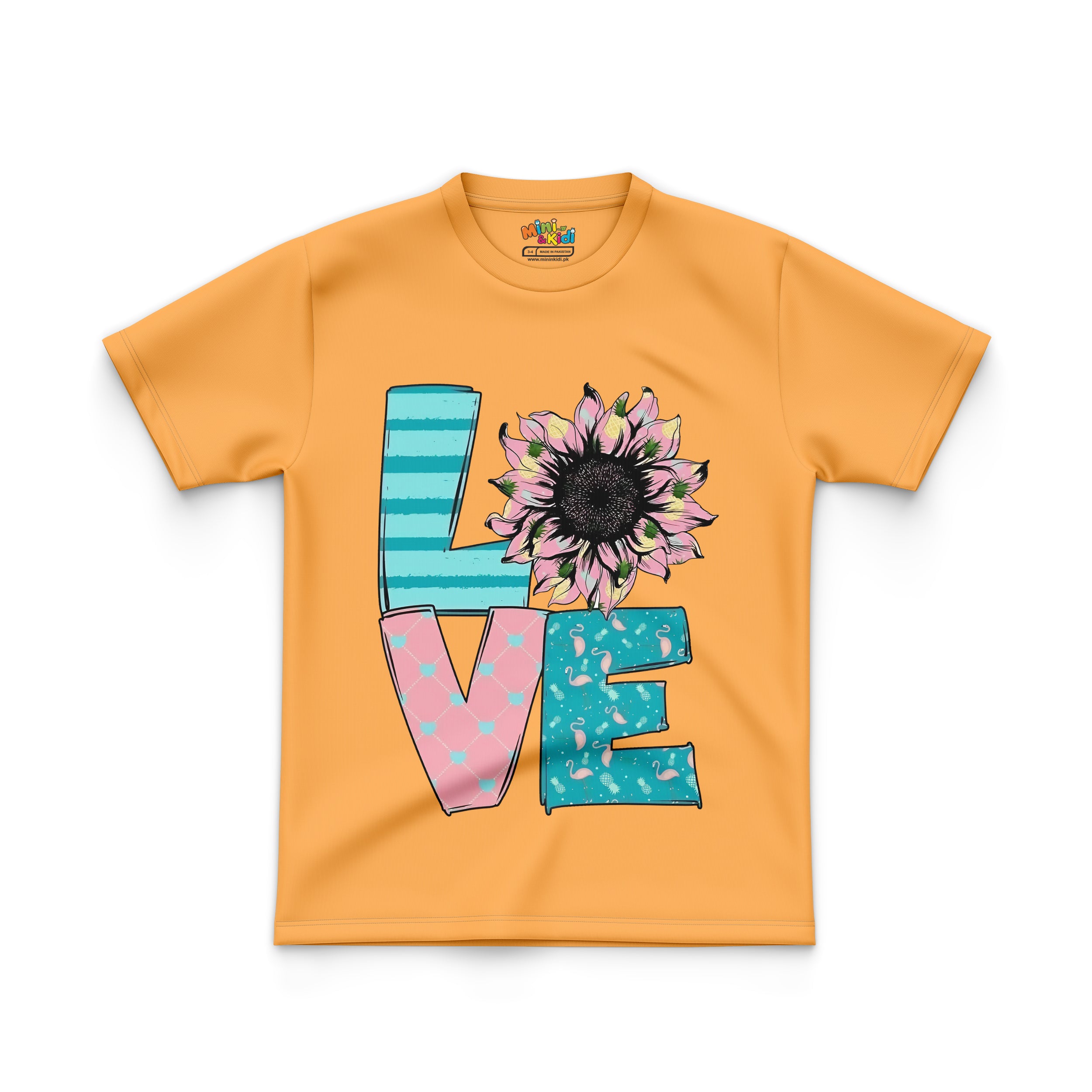 Sunflower-adorned "LOVE"
