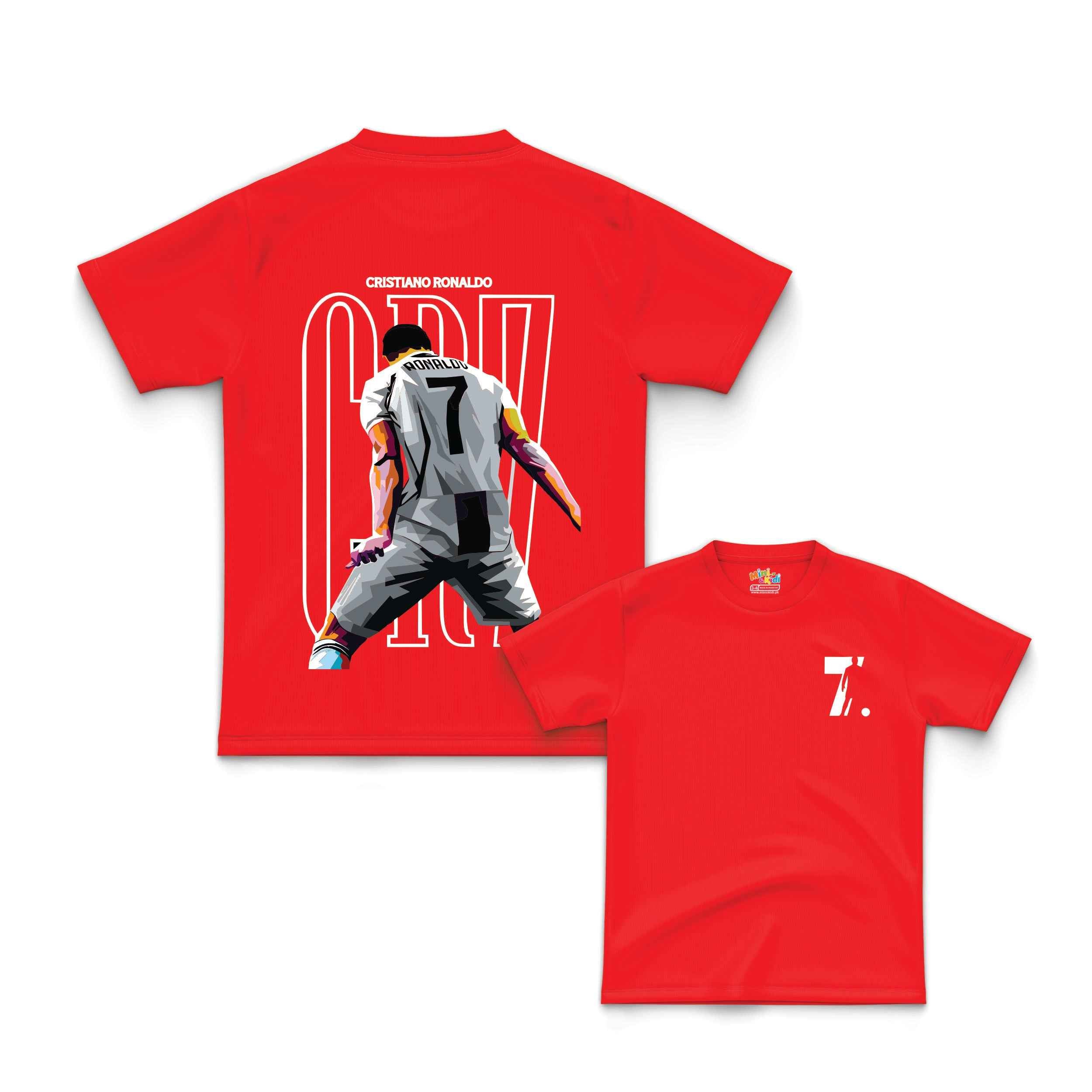 Ronaldo"CR7," Football t-shirt