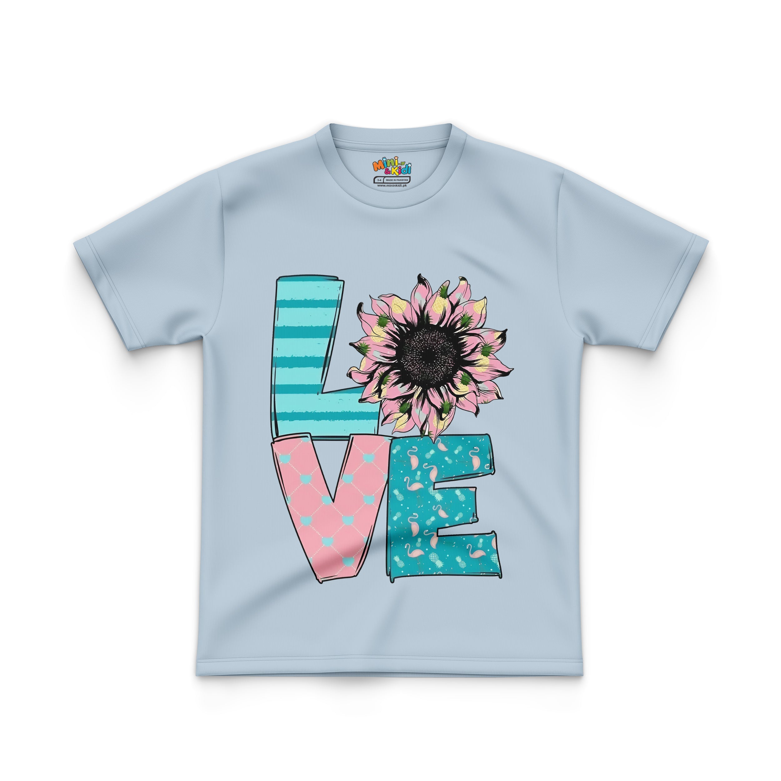 Sunflower-adorned "LOVE"