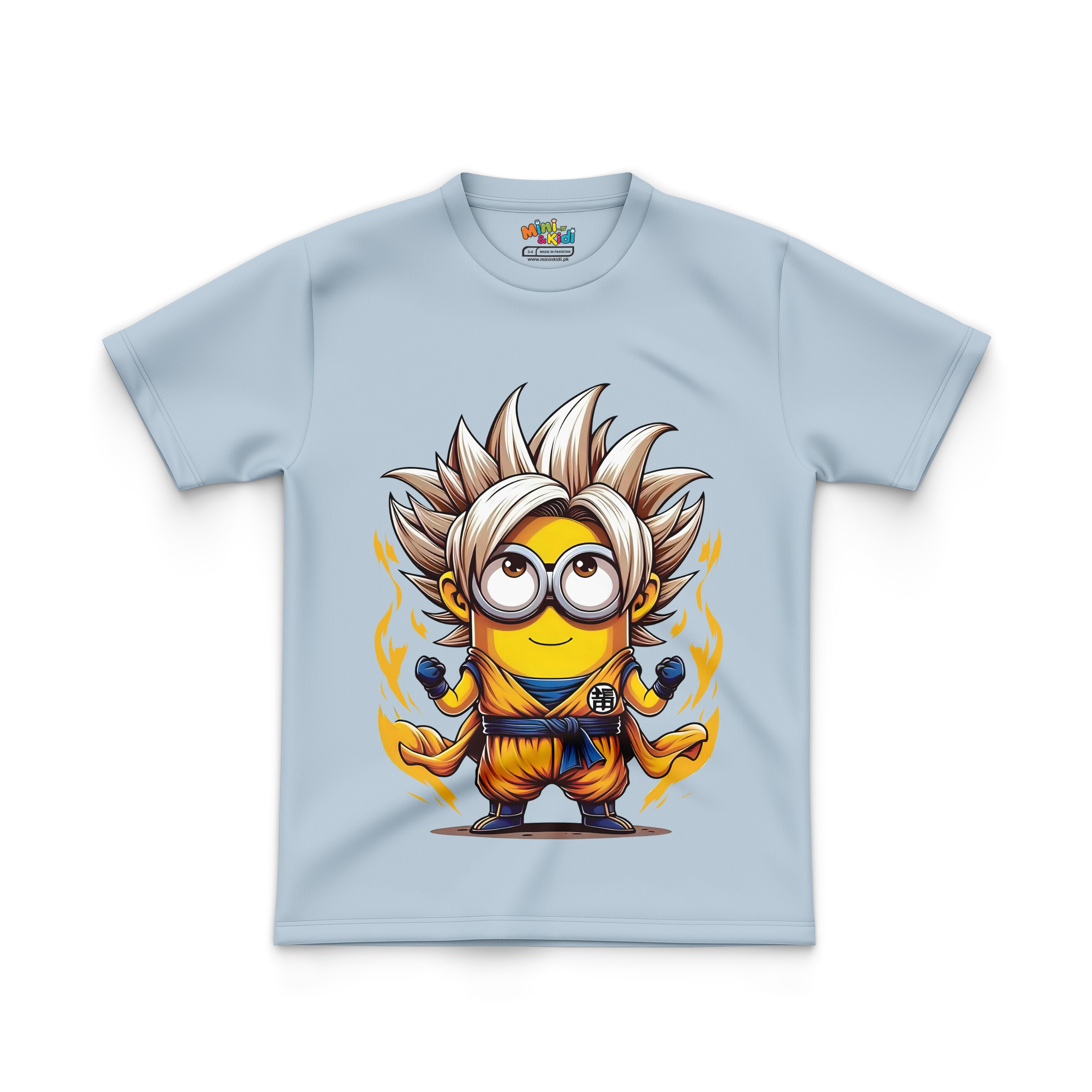 Minion dressed as a Super Saiyan.