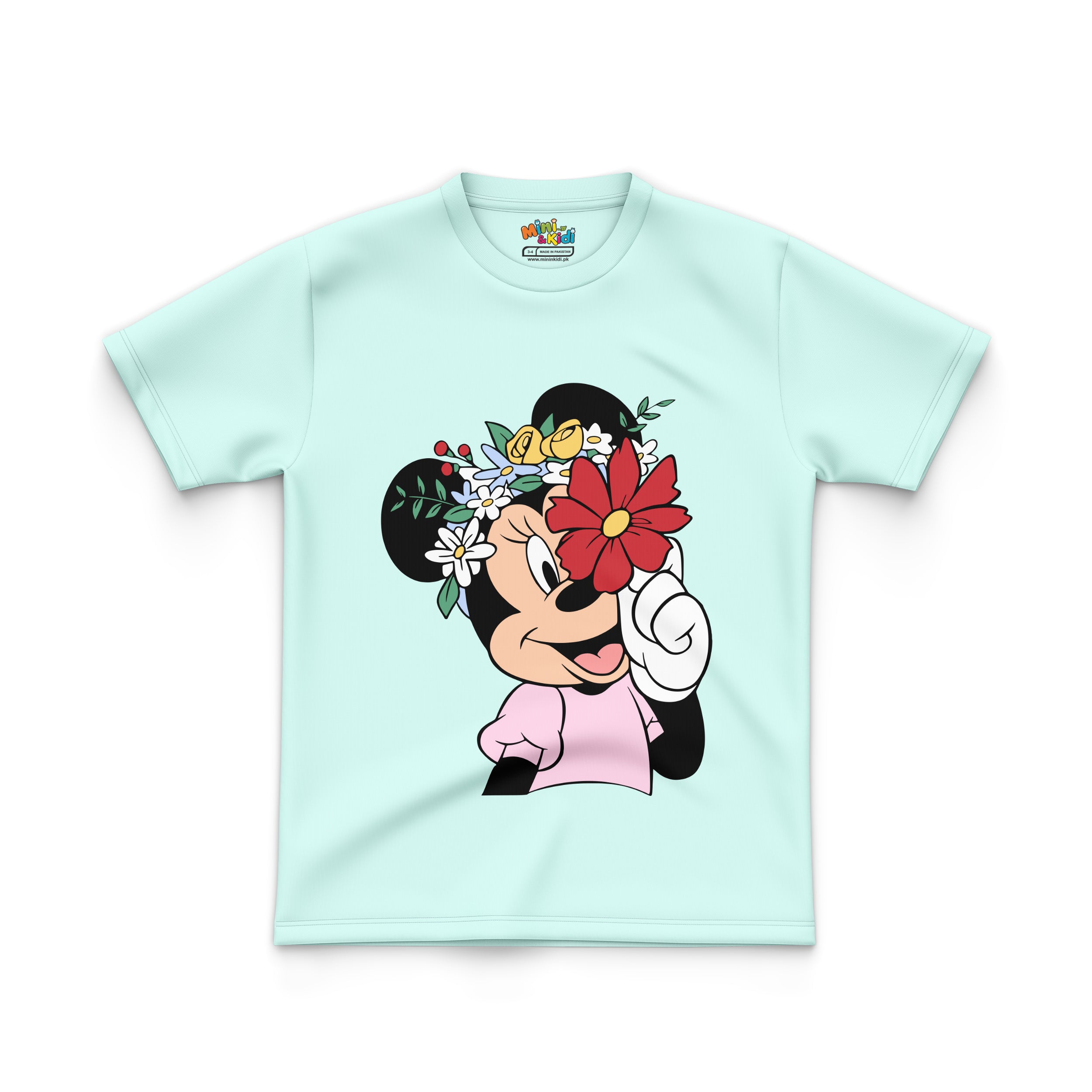 MINNIE WEARING FLOWER CROWN