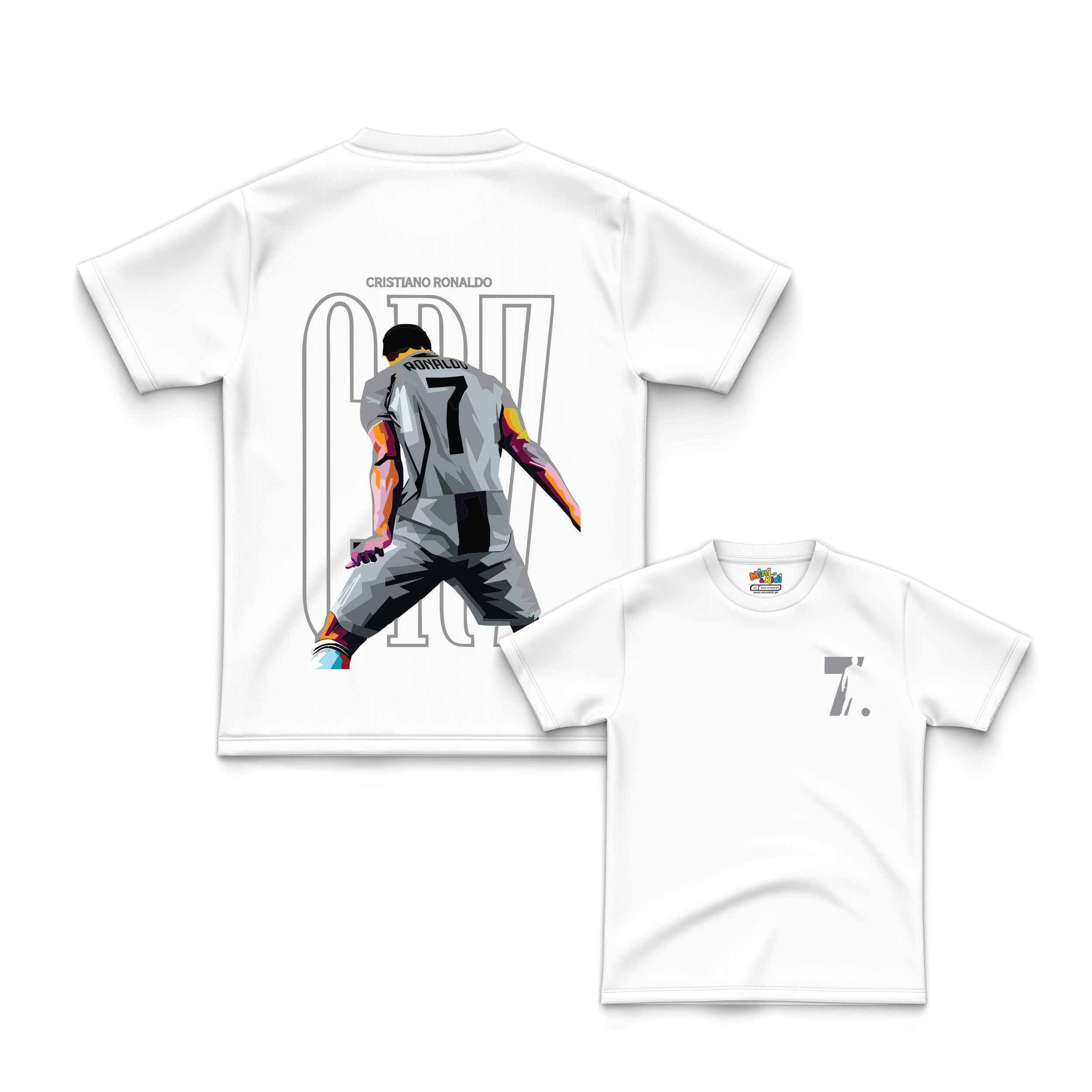 Ronaldo"CR7," Football t-shirt