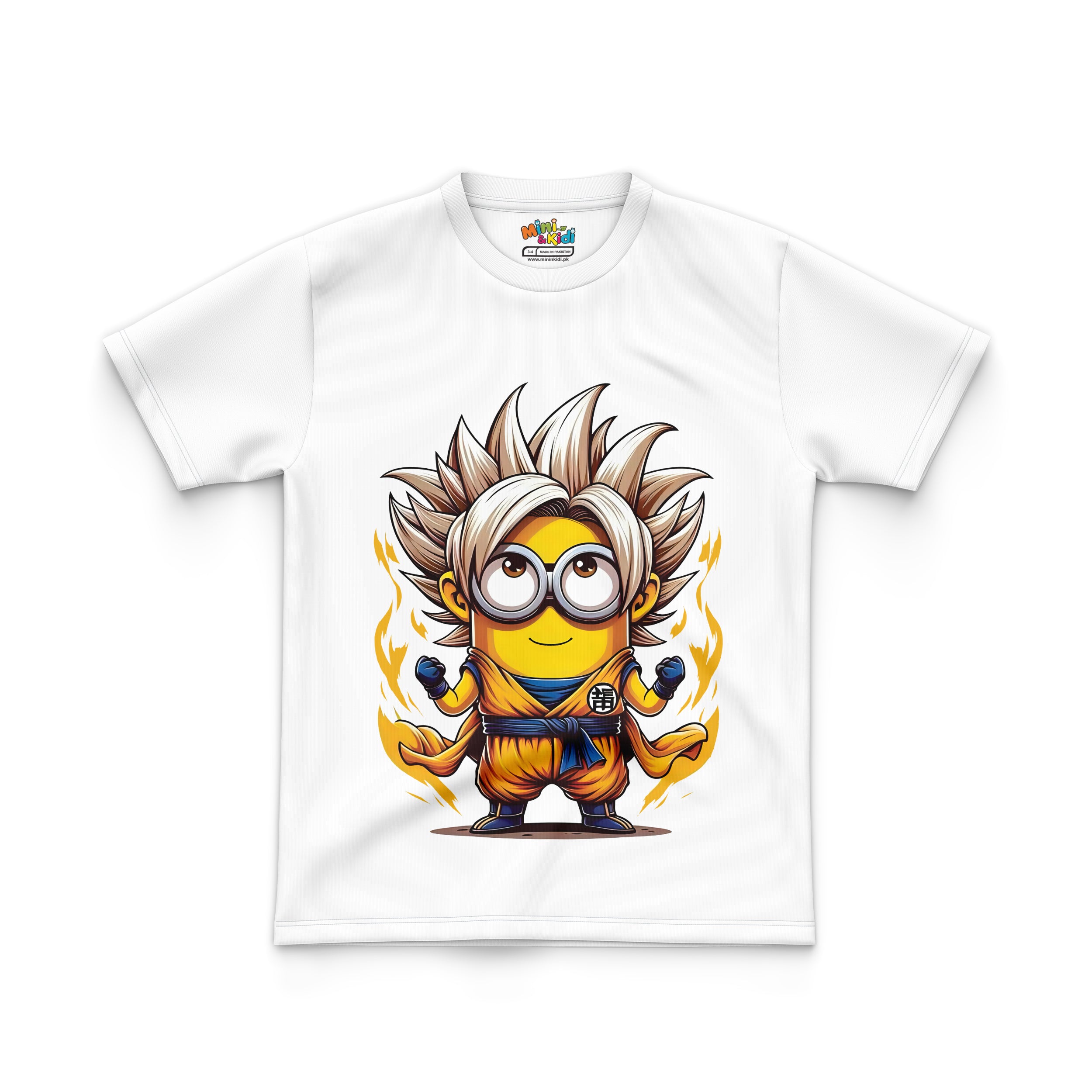 Minion dressed as a Super Saiyan.