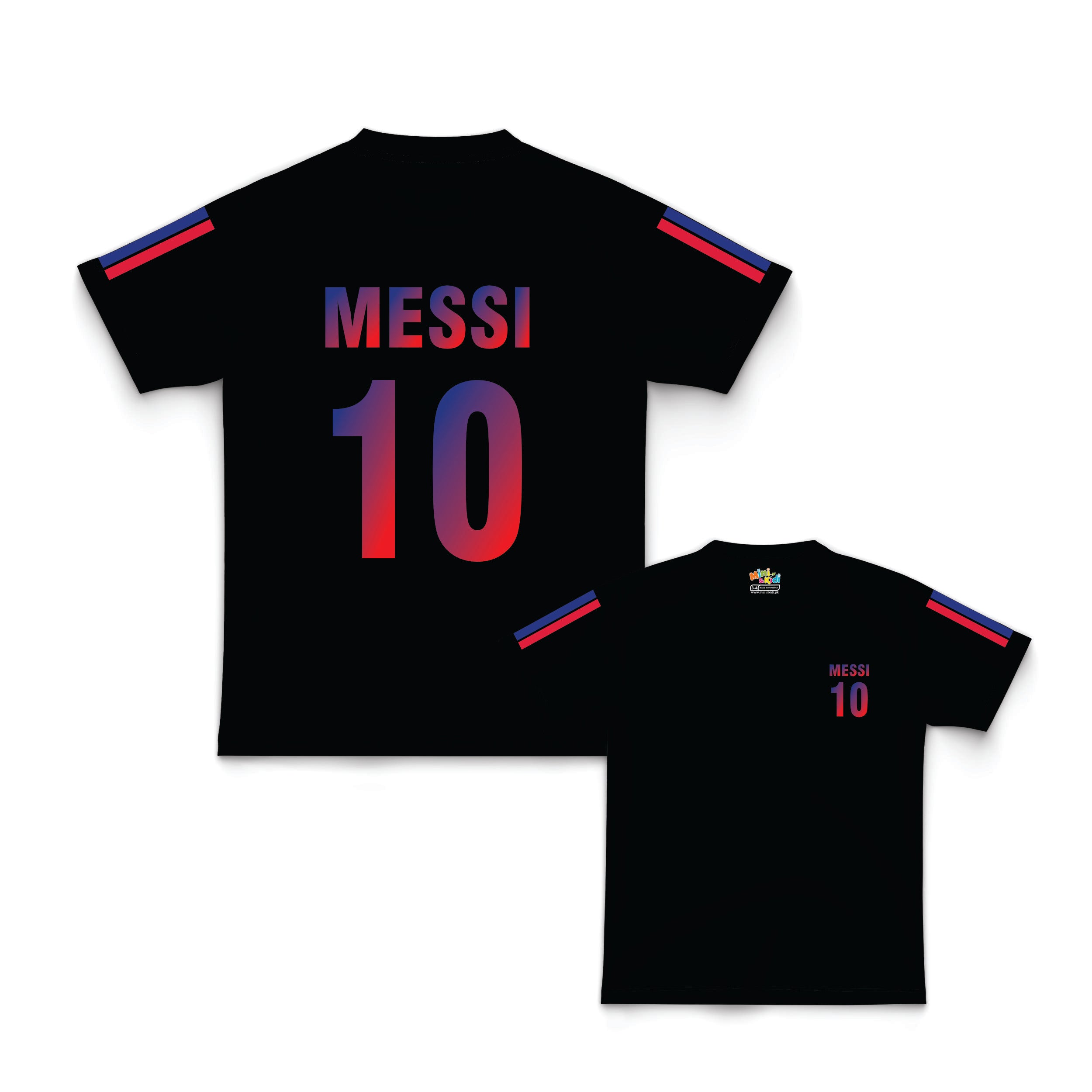 MESSI 10 WITH STRIPES Kids Tshirt