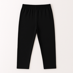 Cotton Basic Trouser - Black