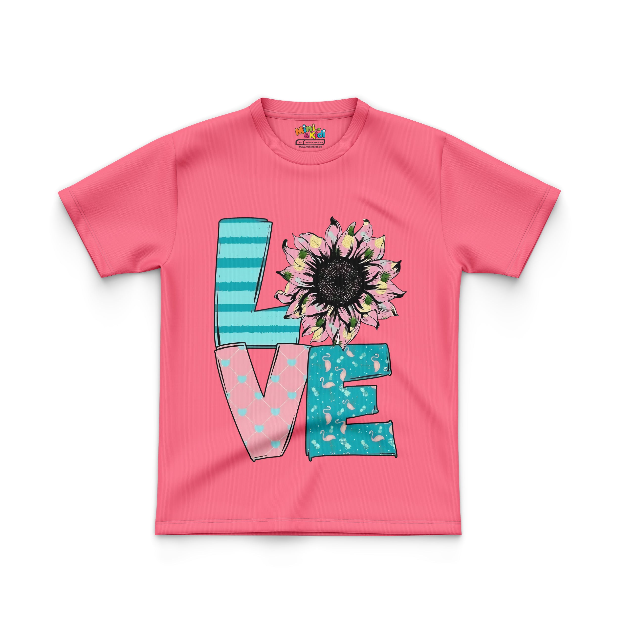 Sunflower-adorned "LOVE"