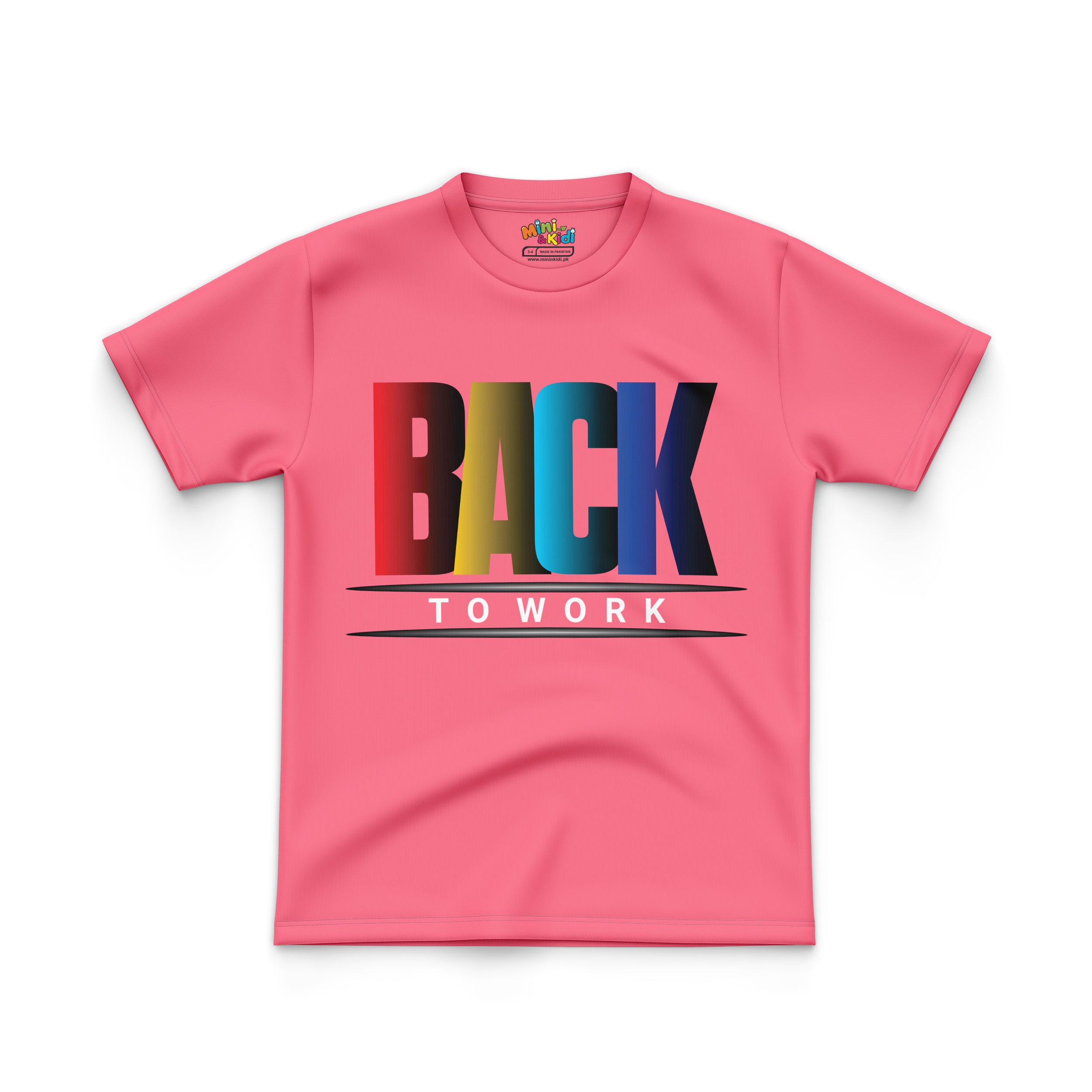 RAINBOW COLORED "BACK TO WORK"