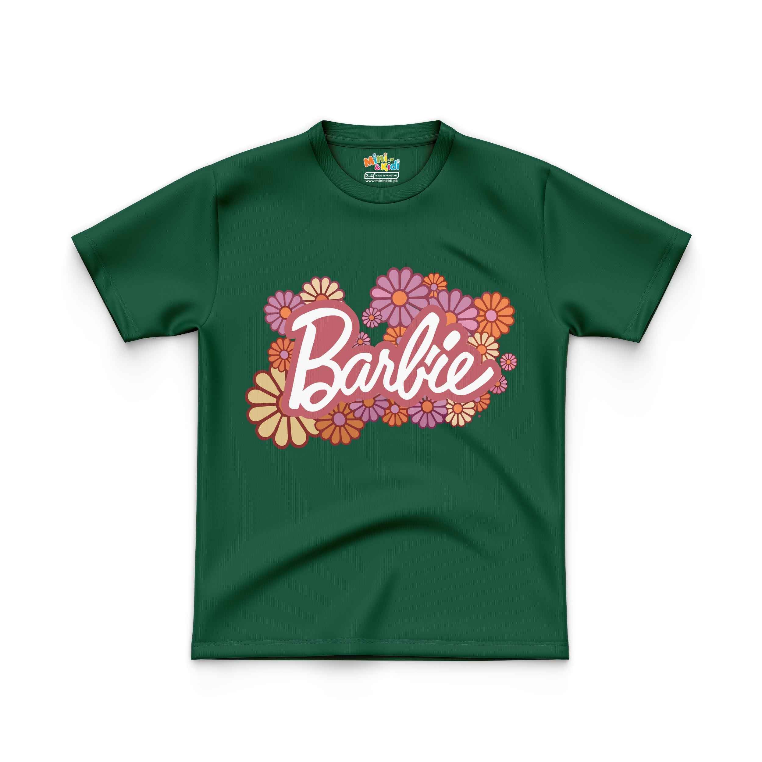 Kids T shirt Barbie Flower