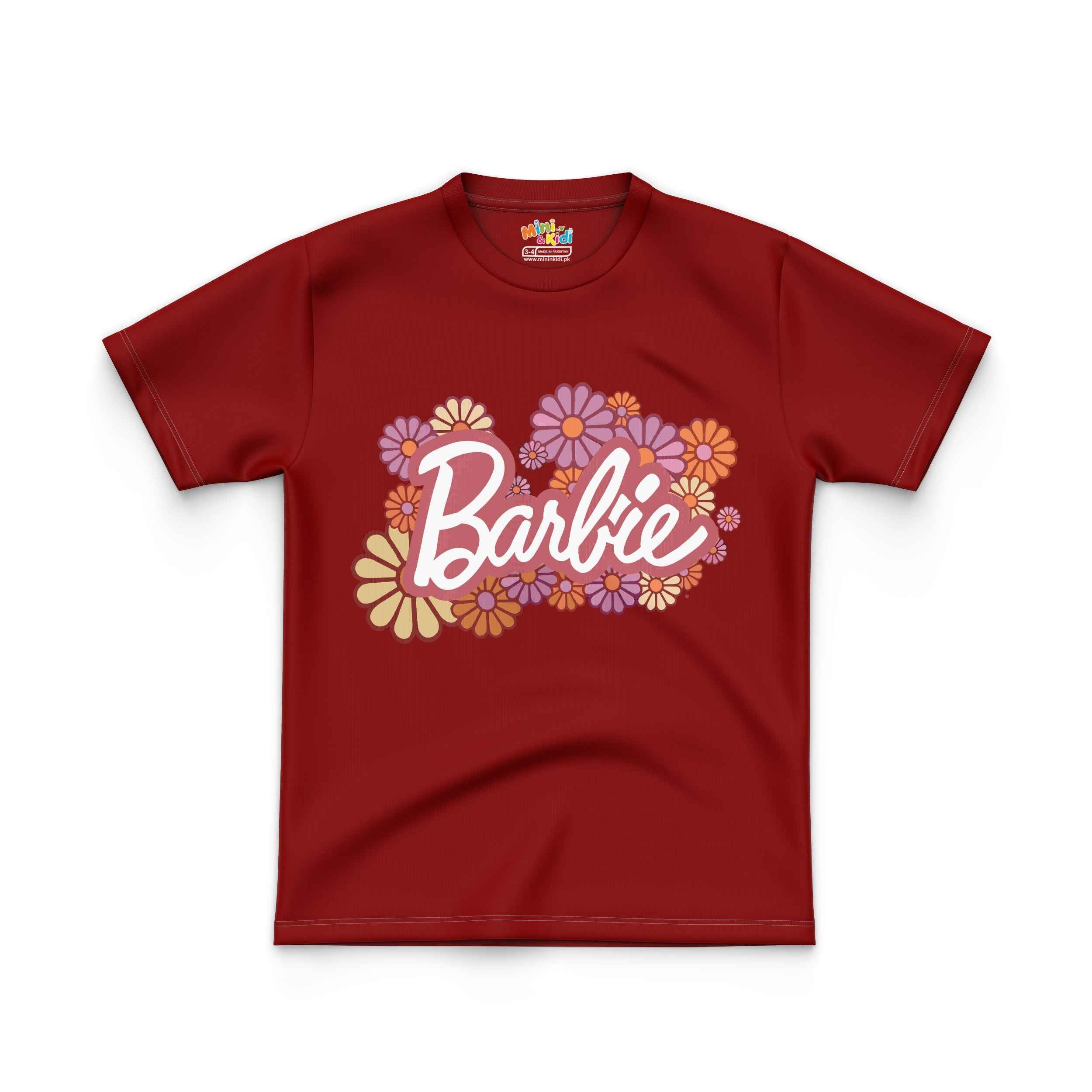 Kids T shirt Barbie Flower