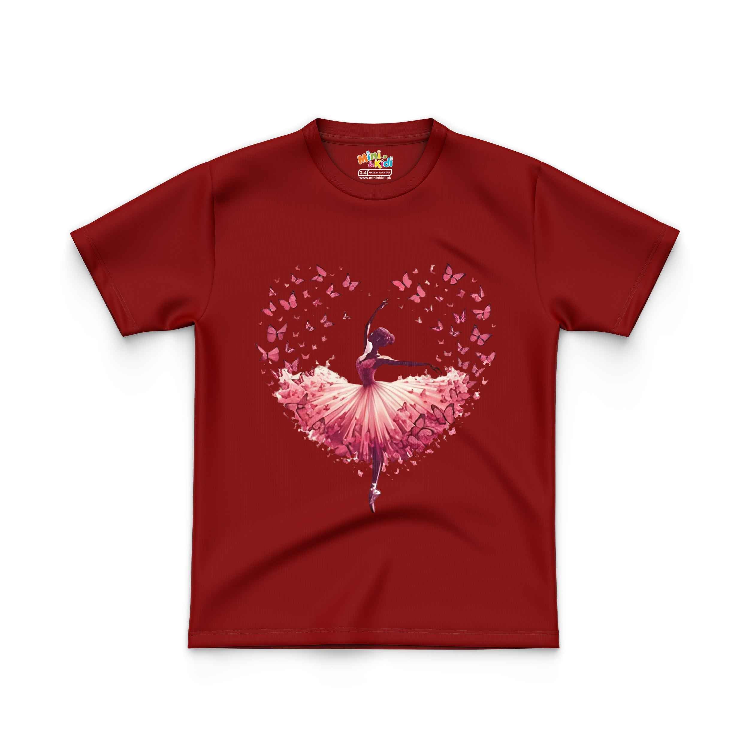 Twirling Pink Butterflies Kids T Shirt