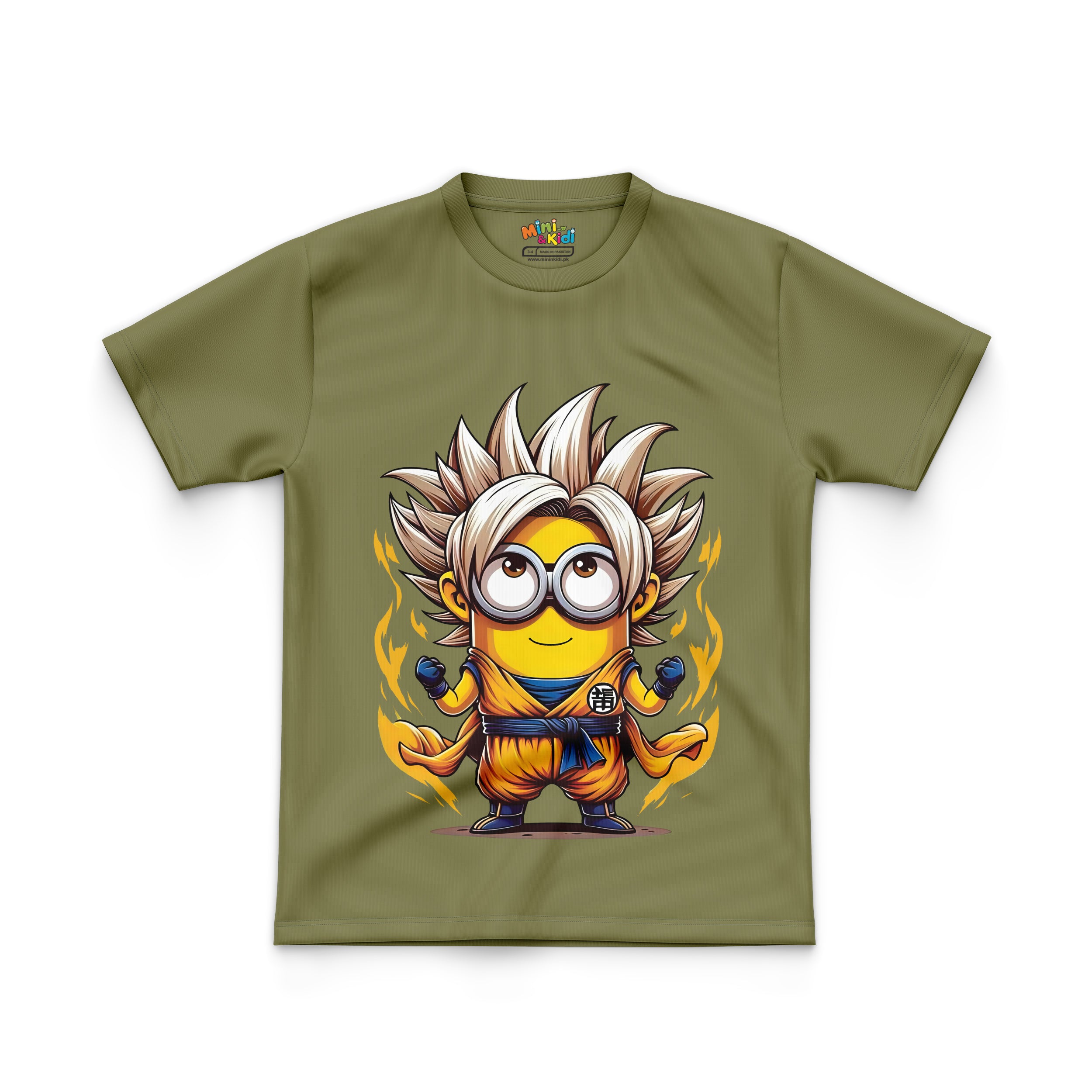 Minion dressed as a Super Saiyan.