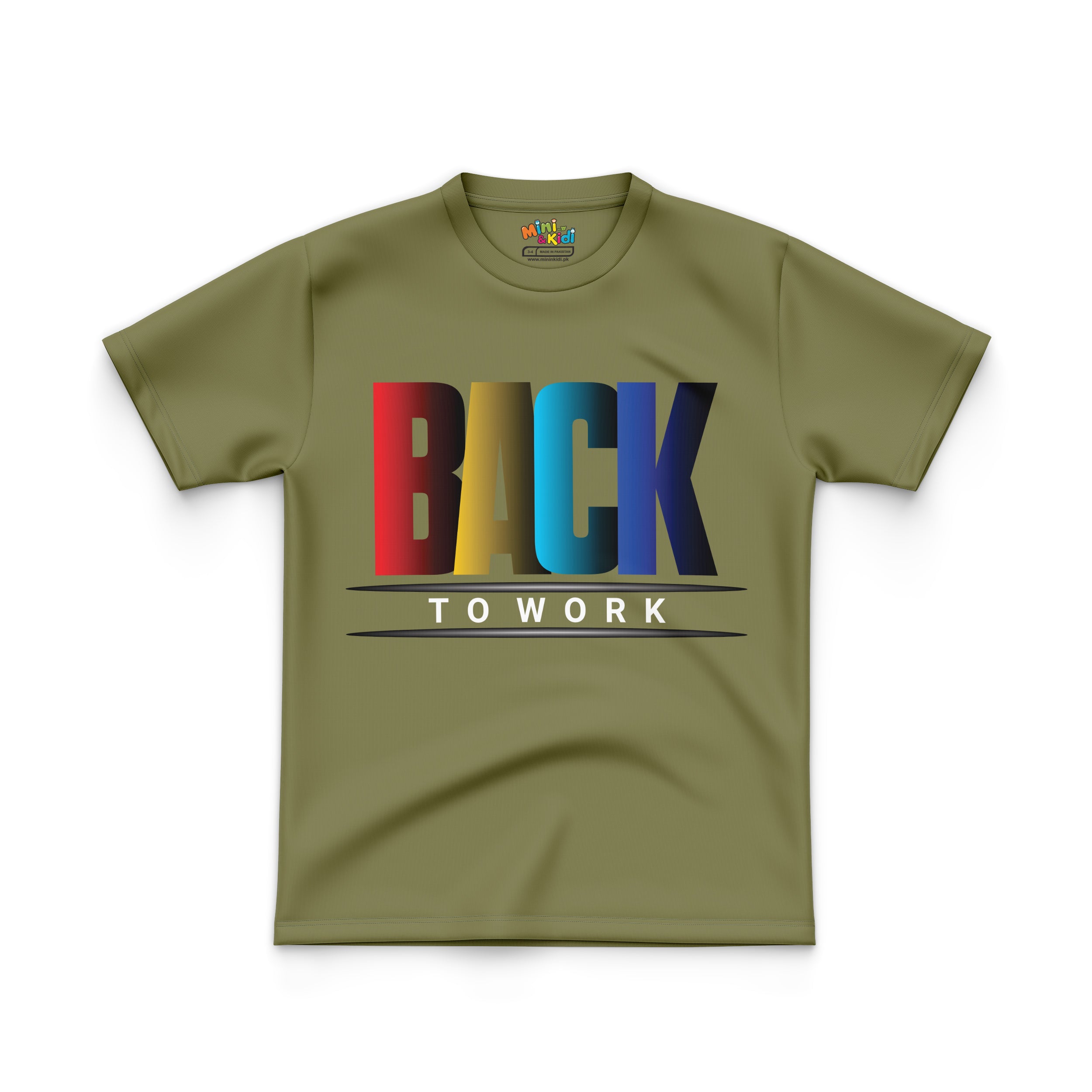 RAINBOW COLORED "BACK TO WORK"