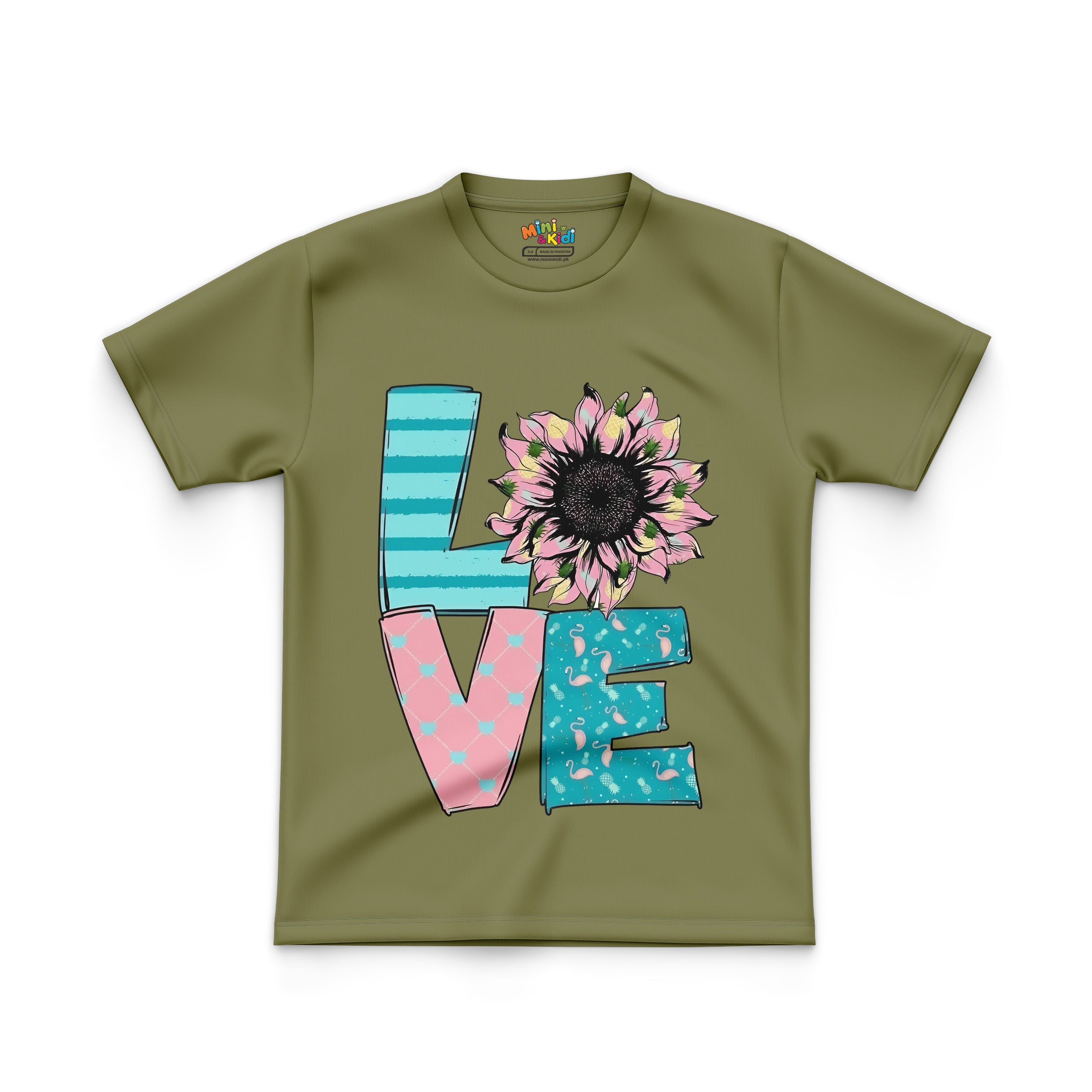 Sunflower-adorned "LOVE"