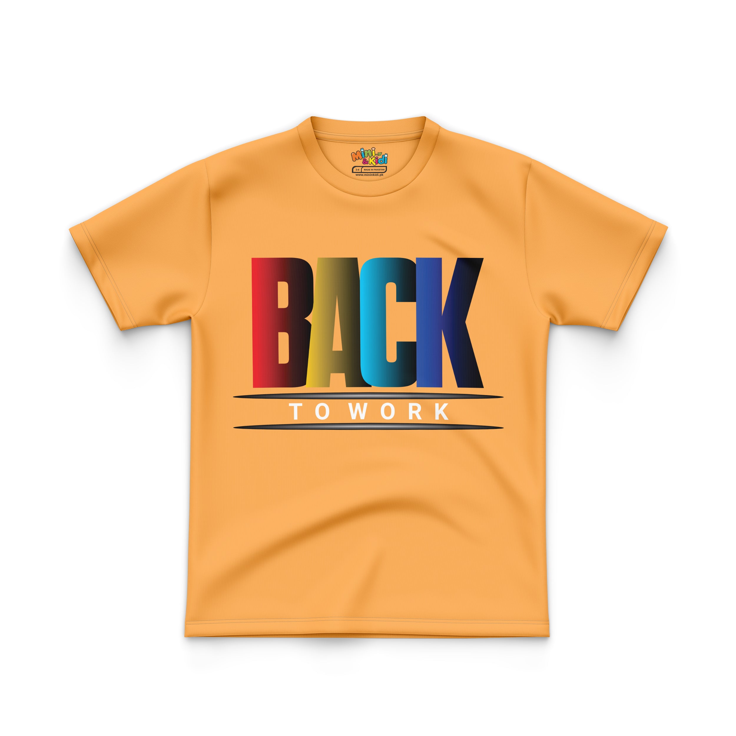 RAINBOW COLORED "BACK TO WORK"