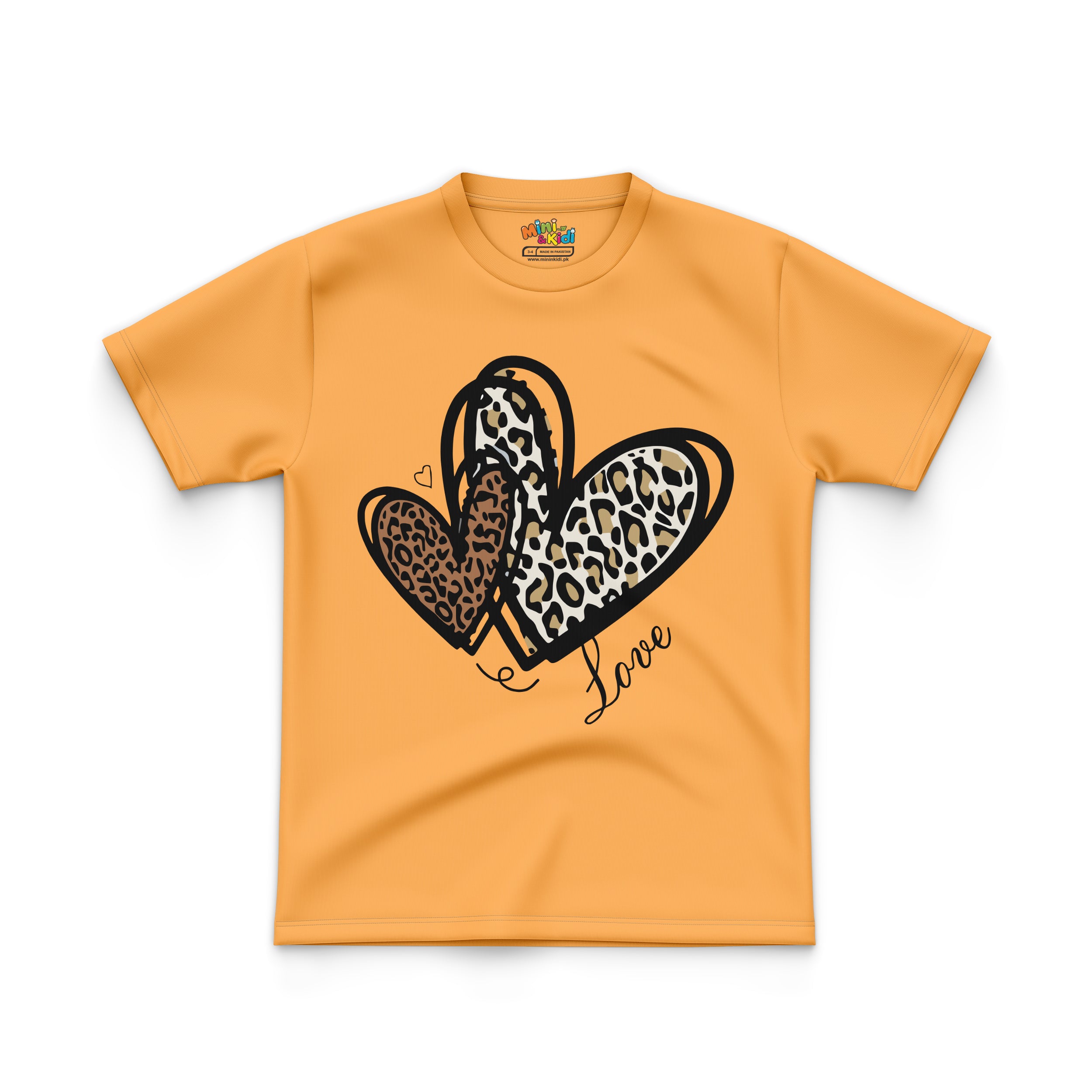 kids' t-shirt features a design of Hearts