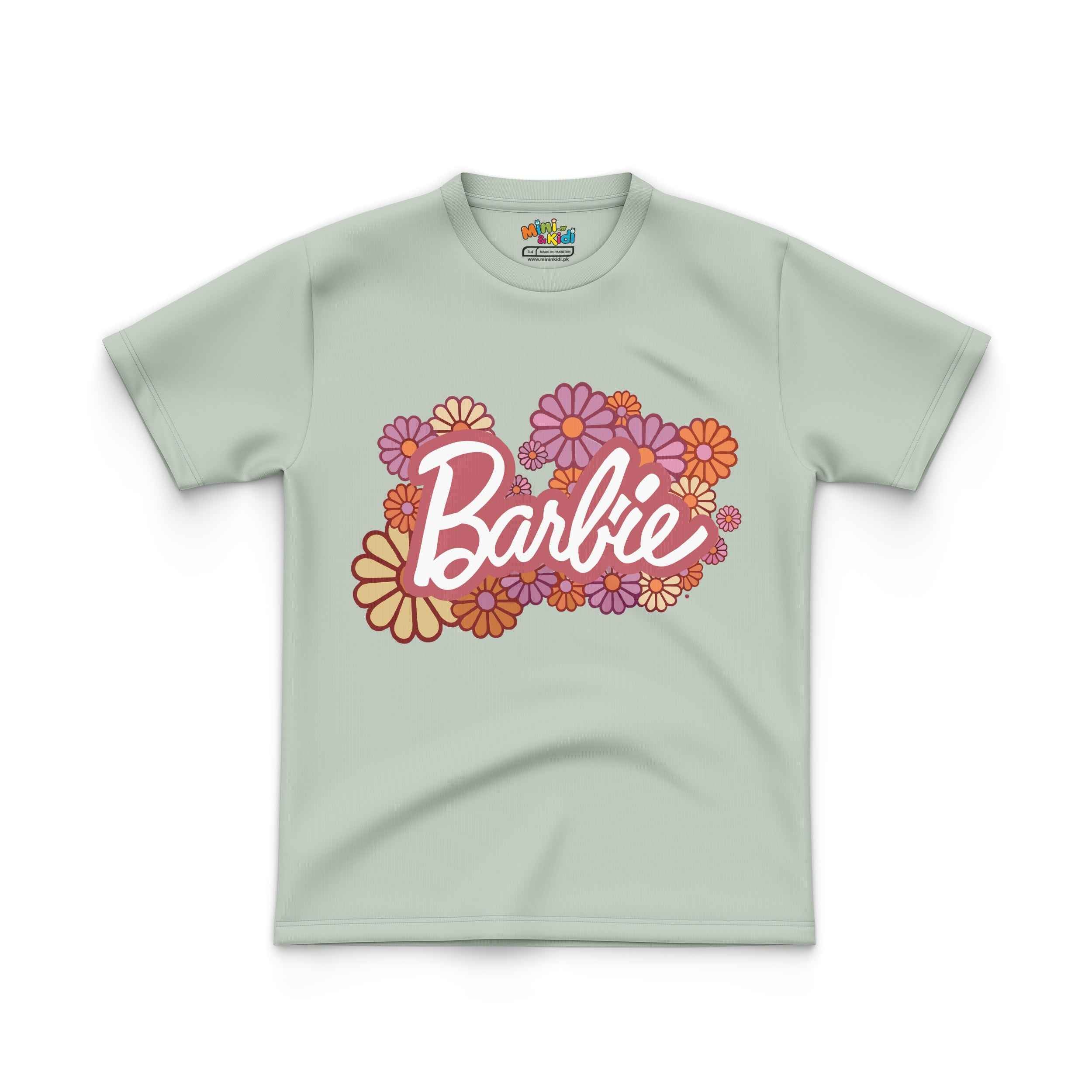 Kids T shirt Barbie Flower