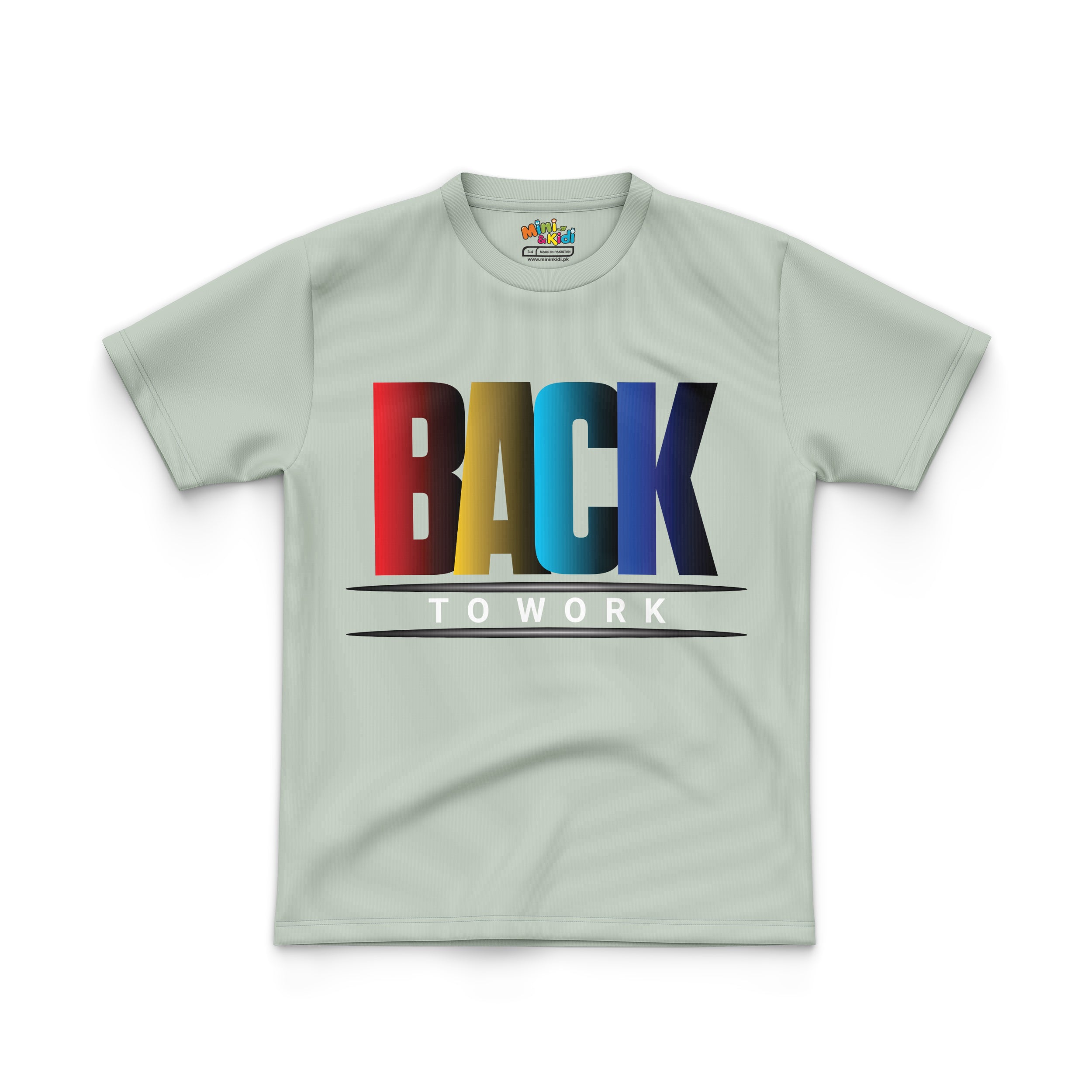RAINBOW COLORED "BACK TO WORK"