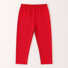 Cotton Basic Trouser - Red