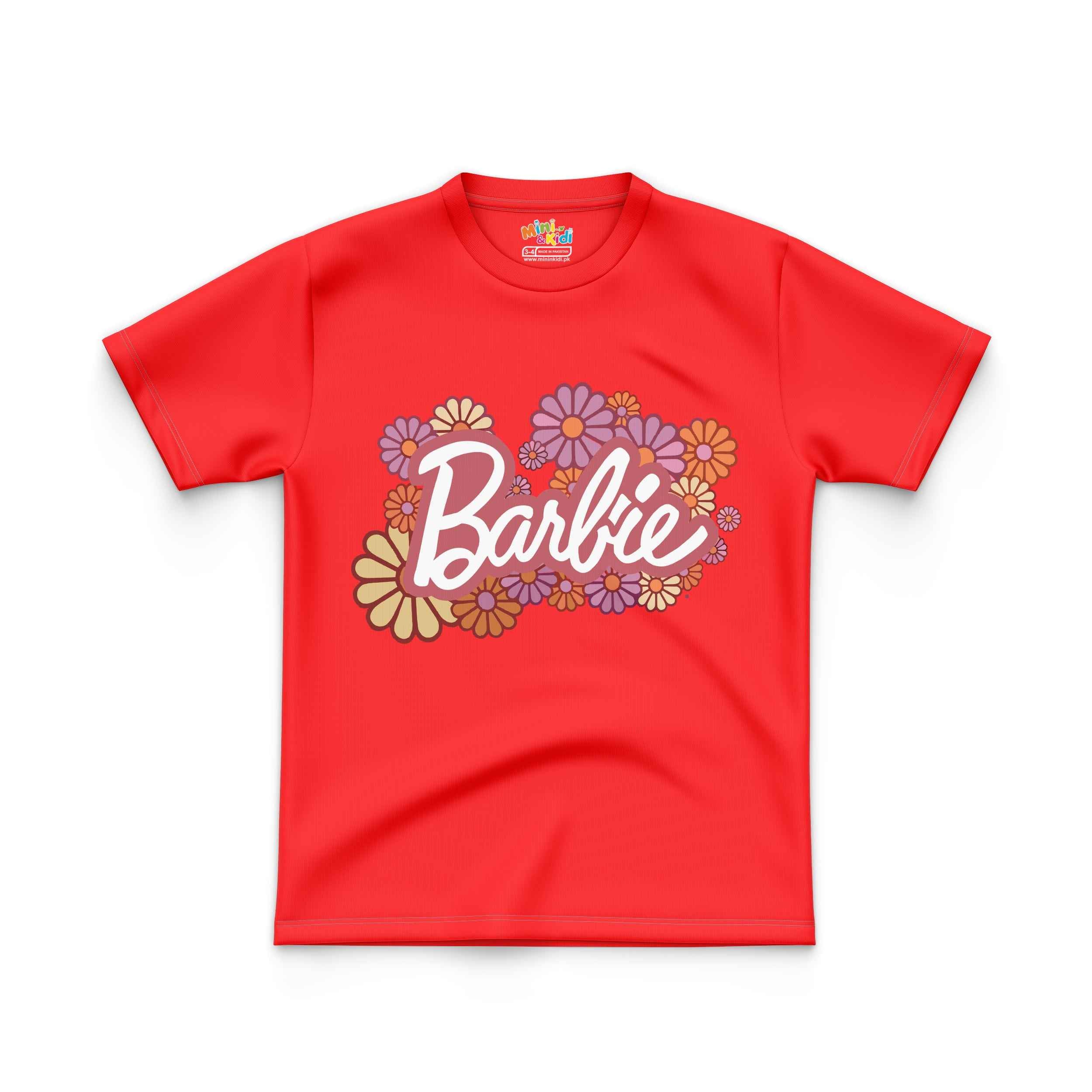 Kids T shirt Barbie Flower