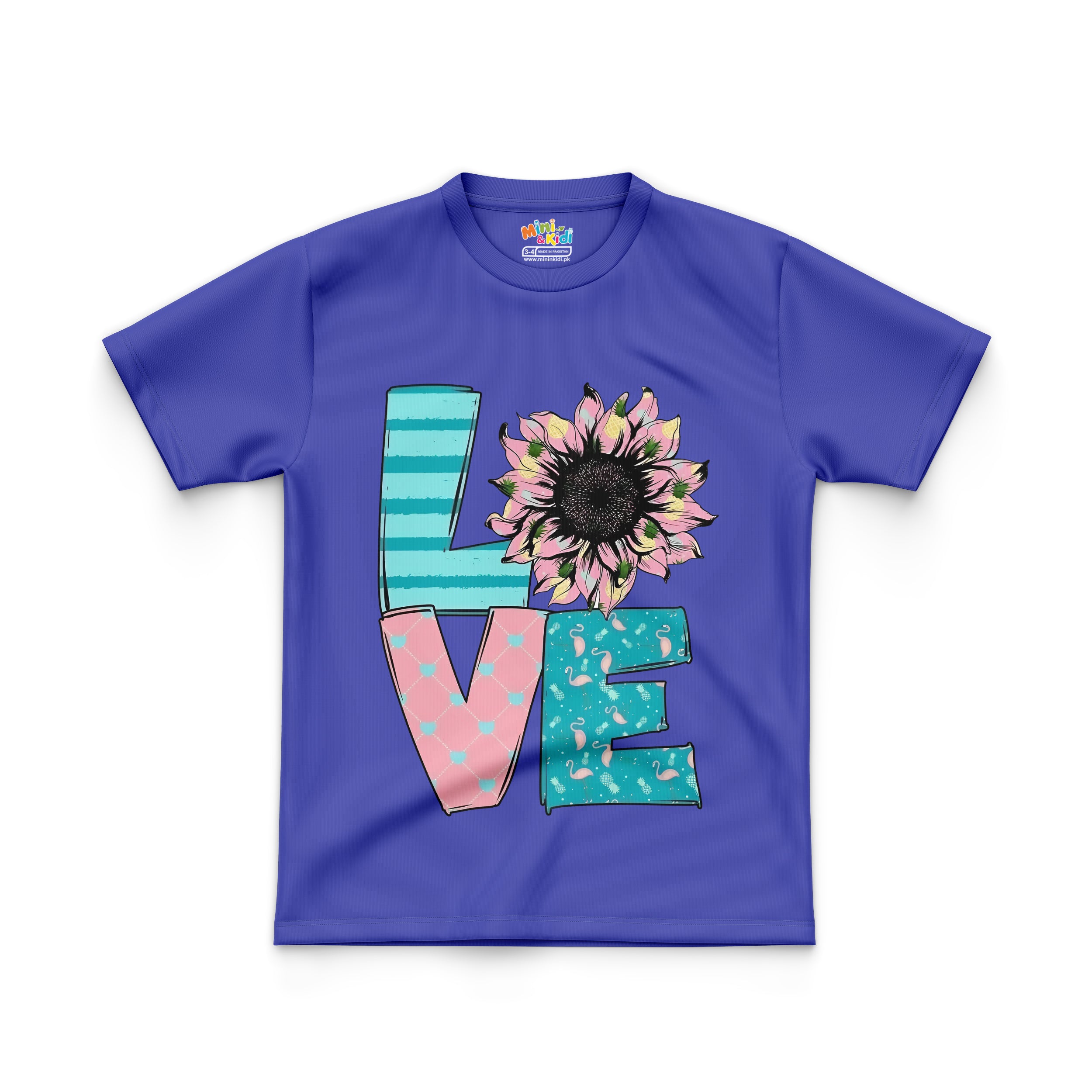 Sunflower-adorned "LOVE"