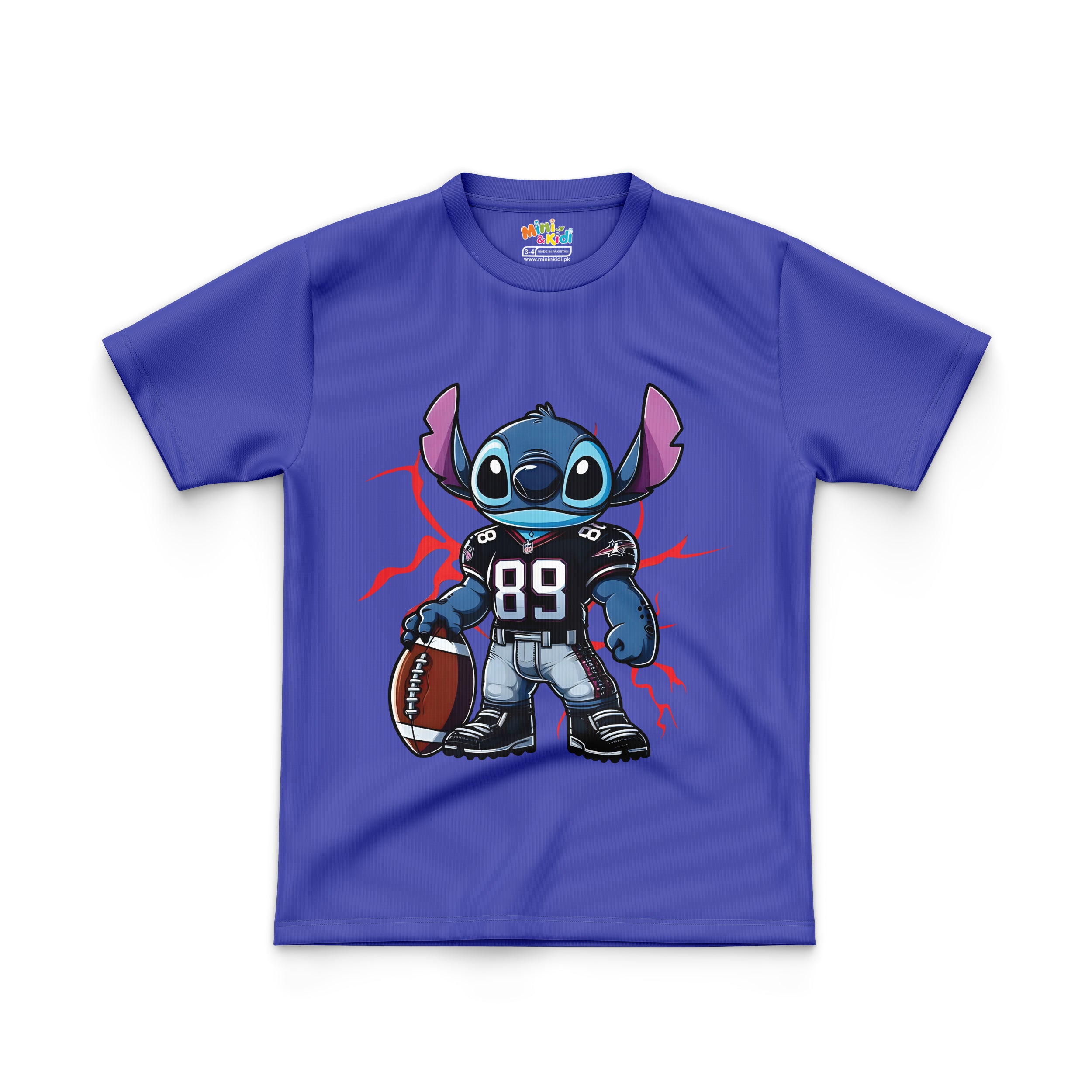 STITCH holding football