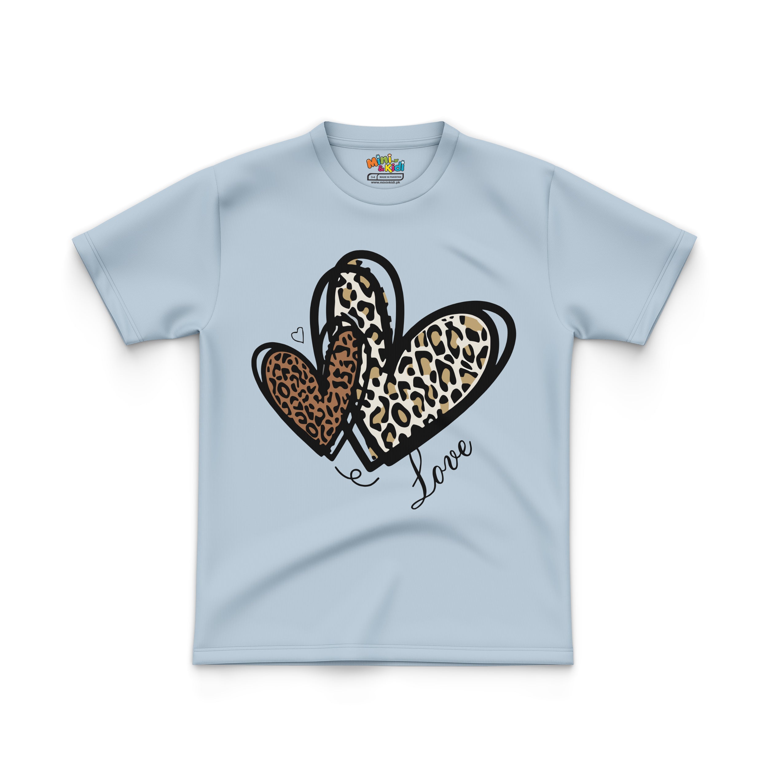 kids' t-shirt features a design of Hearts