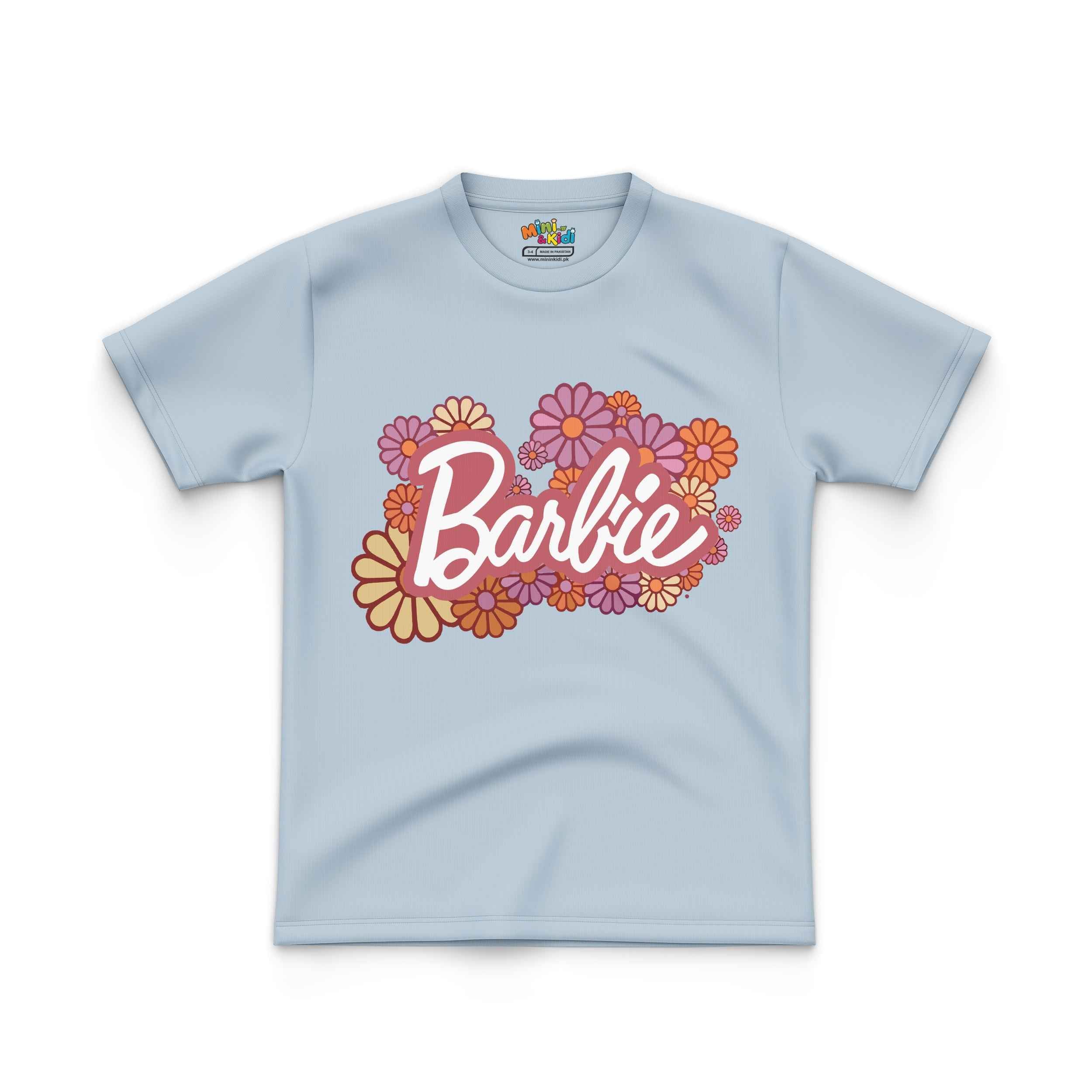 Kids T shirt Barbie Flower