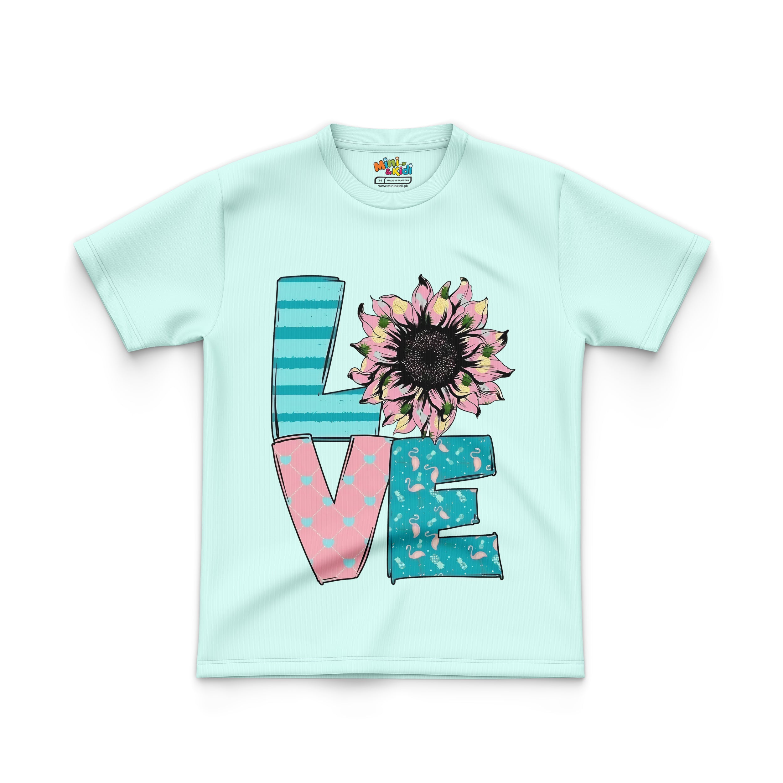 Sunflower-adorned "LOVE"