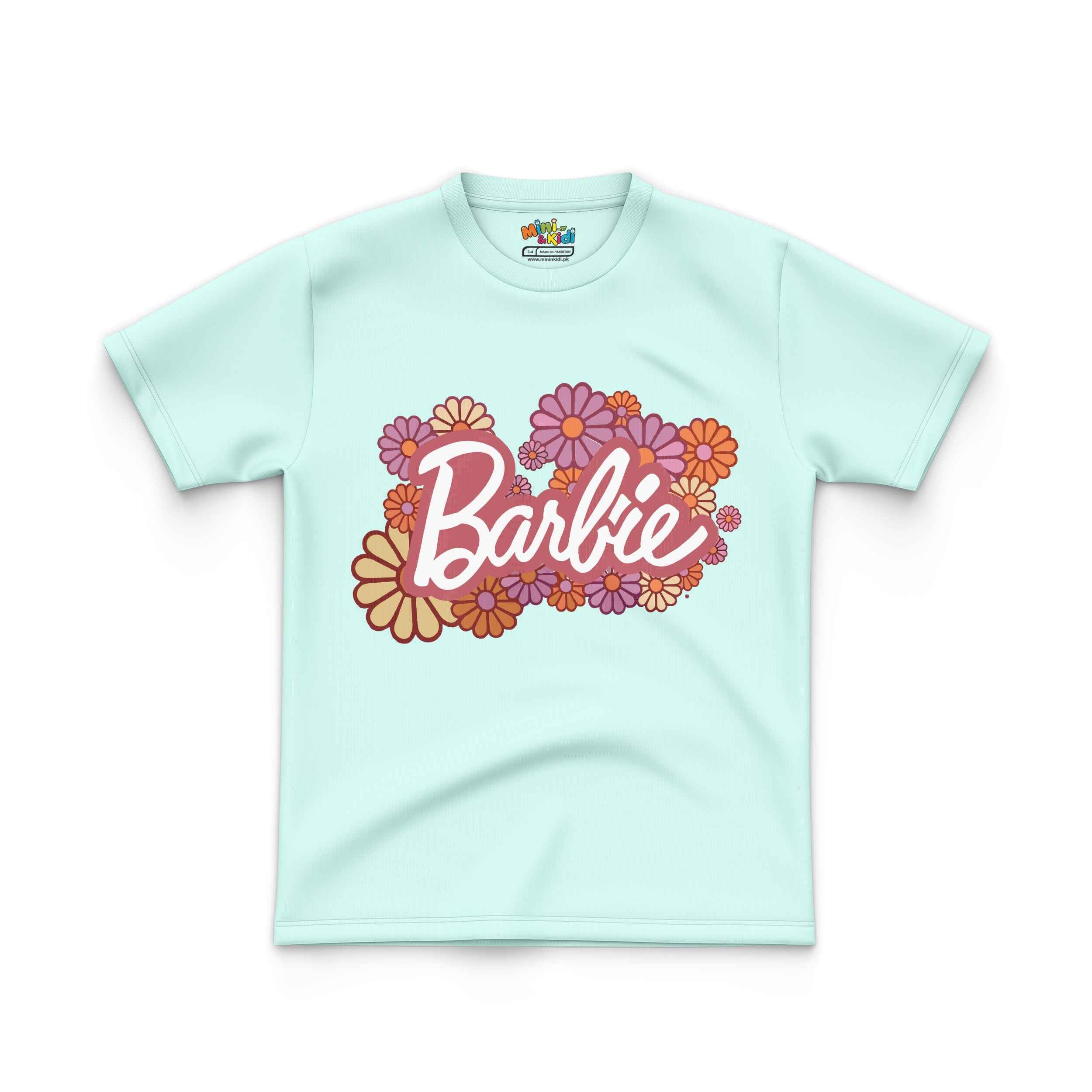 Kids T shirt Barbie Flower