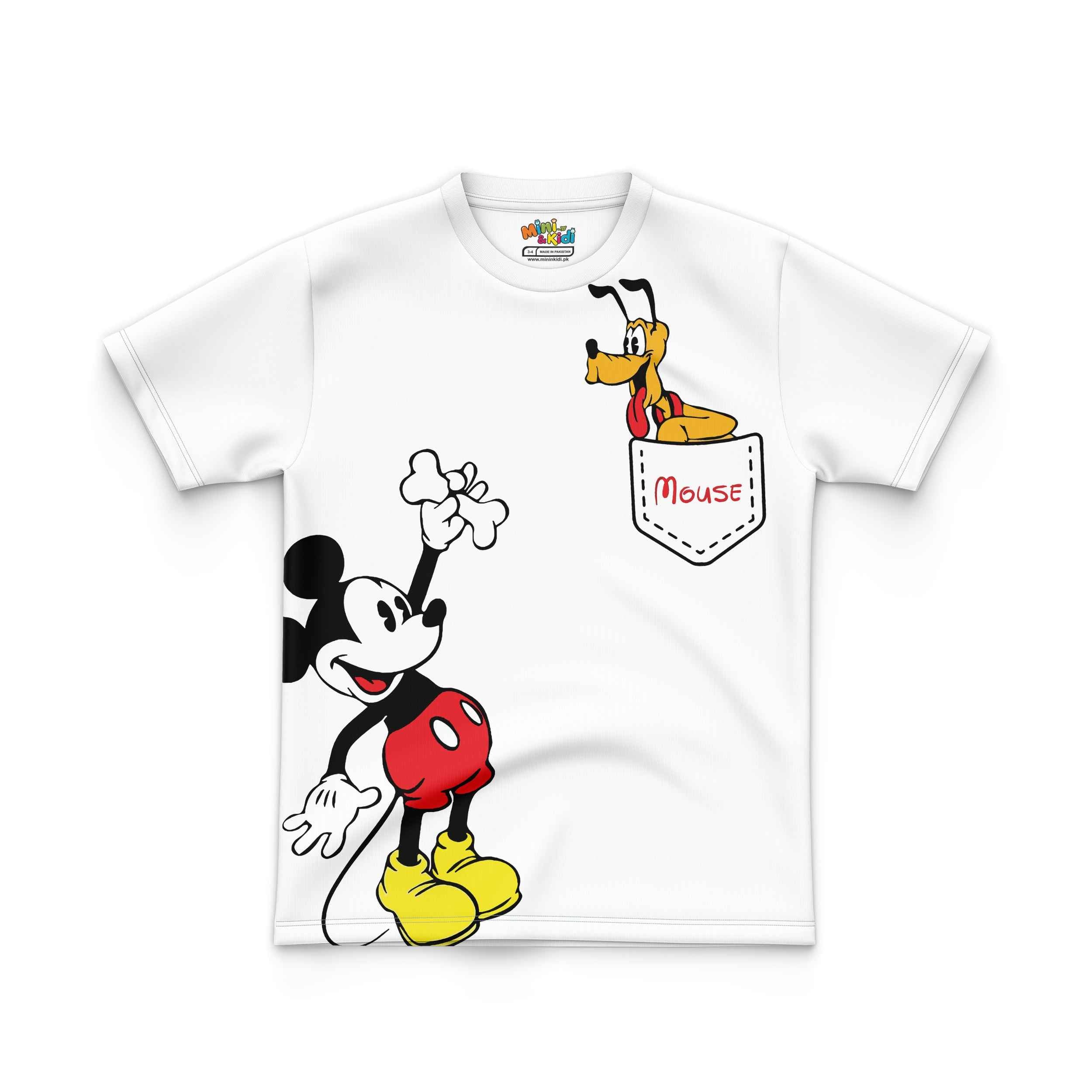 Mickey and Pluto T shirt