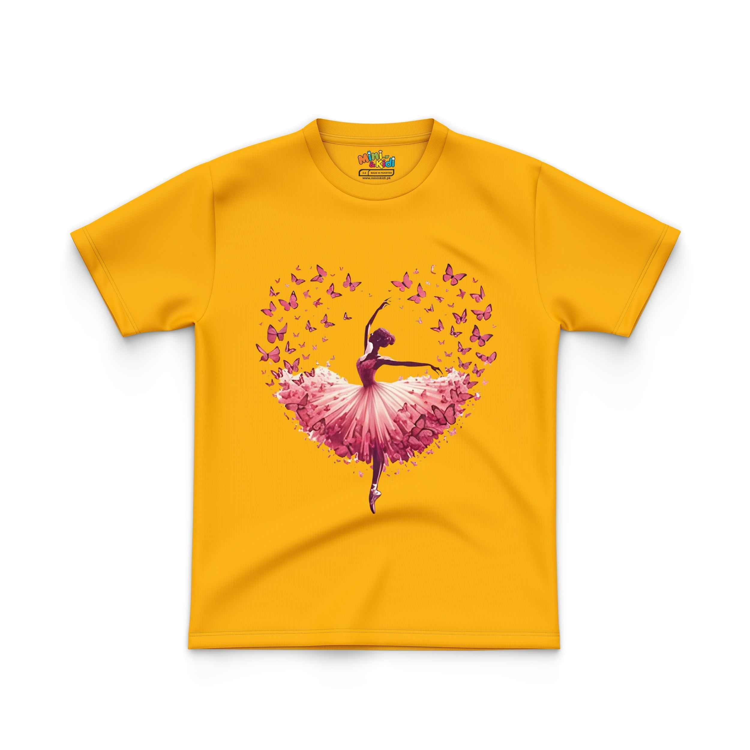 Twirling Pink Butterflies Kids T Shirt