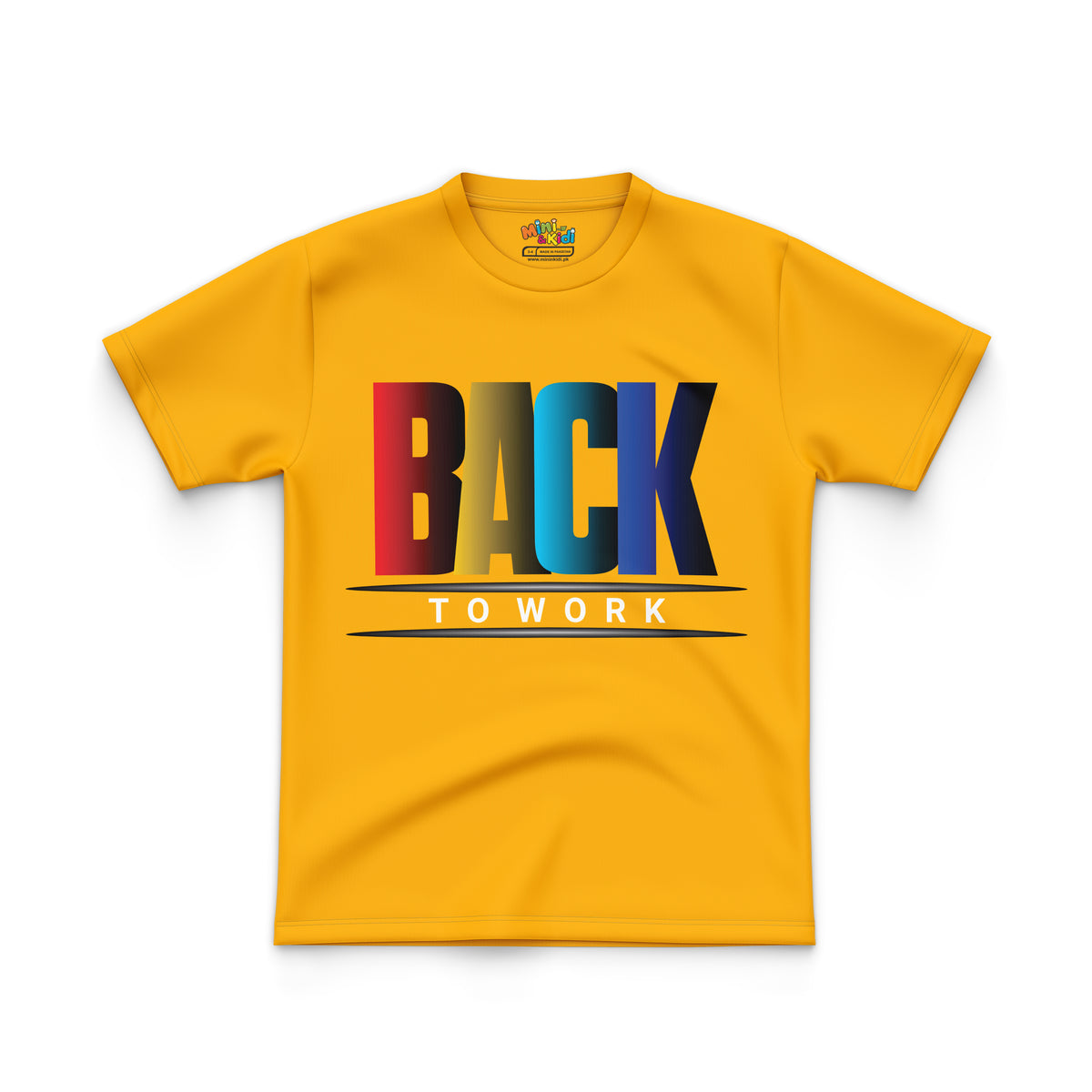 RAINBOW COLORED "BACK TO WORK"